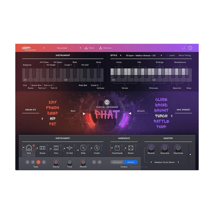 UJAM Virtual Drummer Phat 2