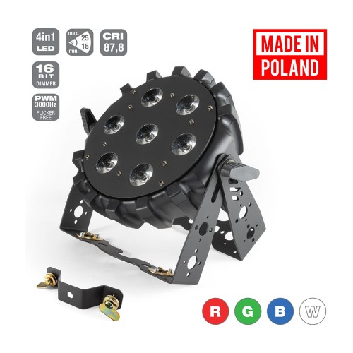 Flash Professional LED PAR 64 SLIM 7x10W RGBW Mk2