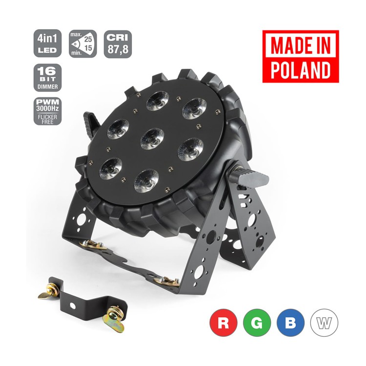 Flash Professional LED PAR 64 SLIM 7x10W RGBW Mk2