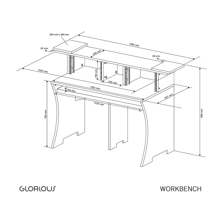 Glorious Workbench White