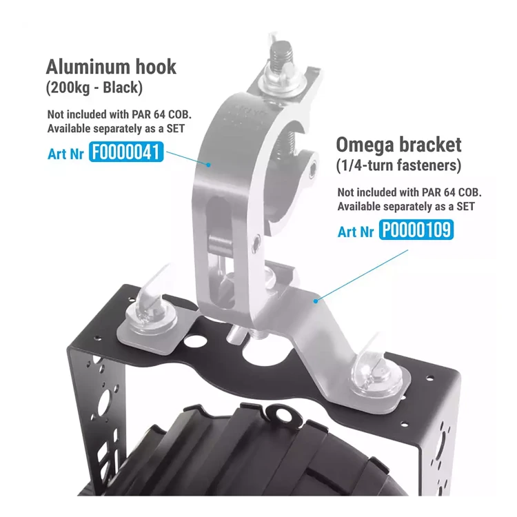 Flash PAR64 LED P250 WW 22/5200K WHITE - reflektor LED