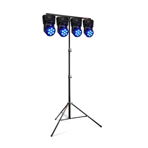4x Flash LED MH 7x10 + Statyw Athletic nLS-3KIT