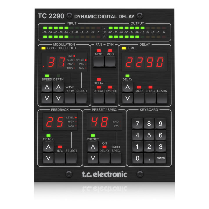 tc electronic tc2290-dt top view