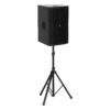 mackie drm 215 with speaker stand
