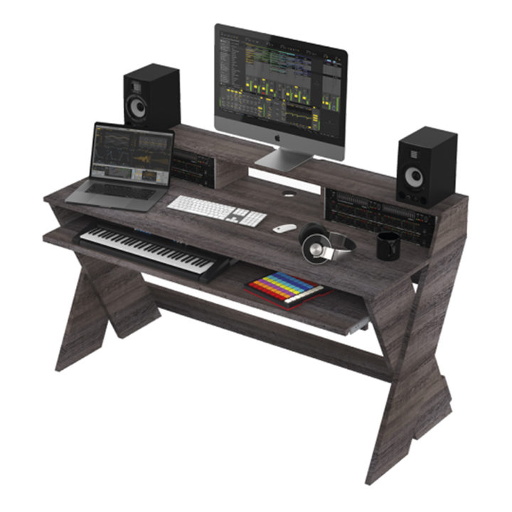 glorious sound desk pro walnut right view