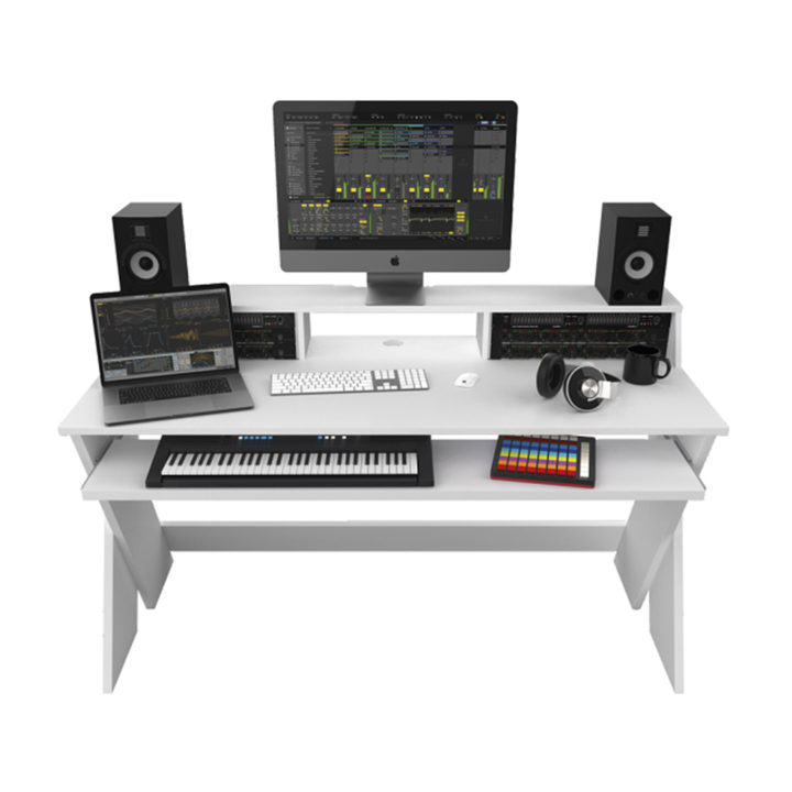 glorious sound desk pro white front