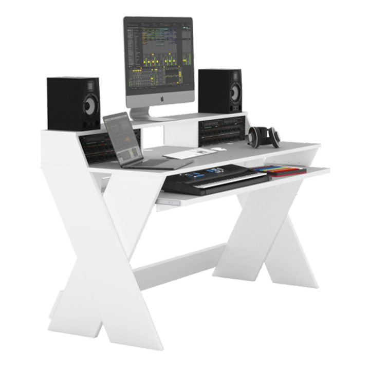 glorious sound desk pro white left view