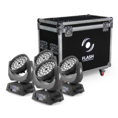 Flash Professional 4x LED Moving Head 36x10W ZOOM 3 sections