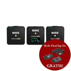 Rode Wireless GO II + Rode FlexClip GO GRATIS!