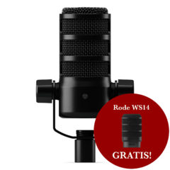 Rode PodMic USB + Rode WS14 GRATIS!