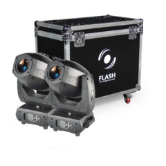 Flash Professional LED Głowica Ruchoma 200W 3in1 – BEAM-SPOT-WASH – 2szt + CASE
